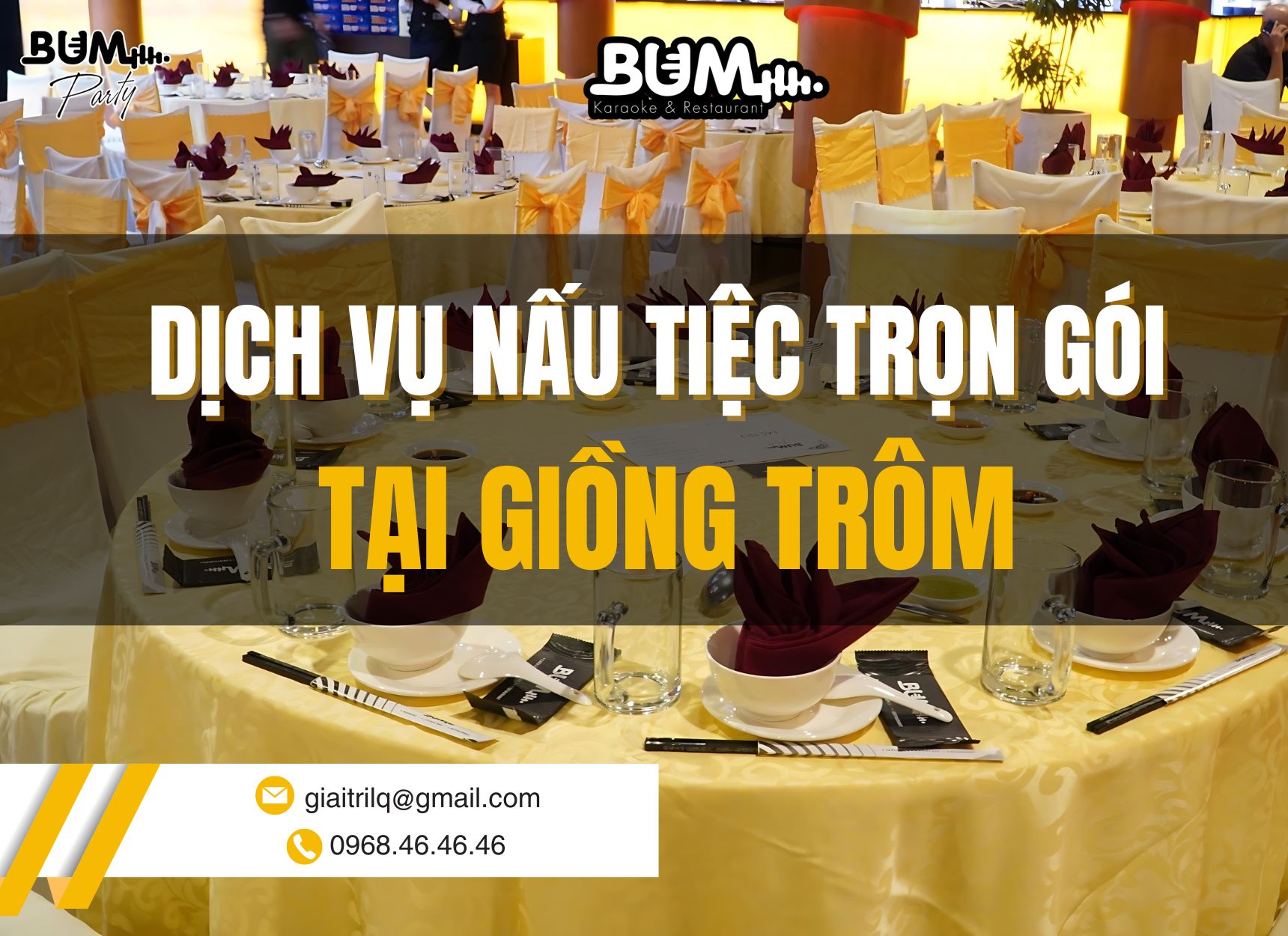 Dịch vụ nấu tiệc trọn gói tại Giồng Trôm